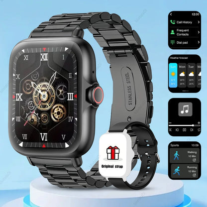 1.83'' Smart Watch with Message Answer Call Sleep Monitoring Sports Pedometer Information Alerts For iPhone Android