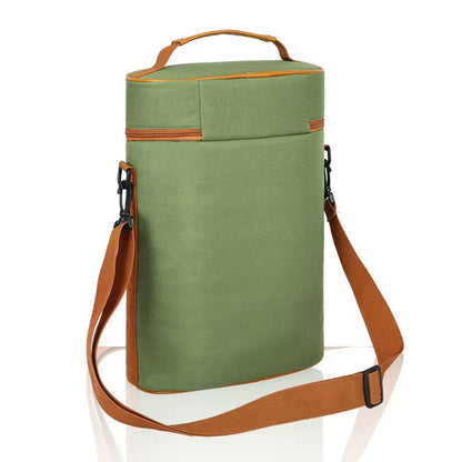 Insulated Wine Bag Portable Cooler Bag for Outdoor Picnic Wine Preservation Thermal Wine Carrier