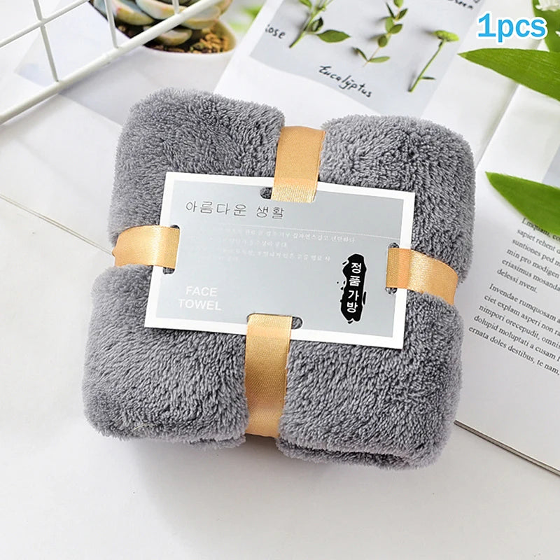 Hot 1/5PCS Bath Towels Set Super Soft Highly Absorbent Quick-drying Coral Velvet Bath Towel For Adults Hotel & Spa Use