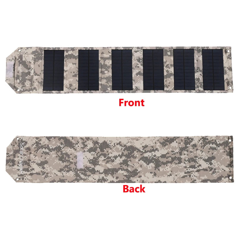 100W/80W/60W Foldable Solar Panel 5V USB Portable Folding Bag for Cell Phone Outdoor Waterproof Power Bank for Camping Hiking