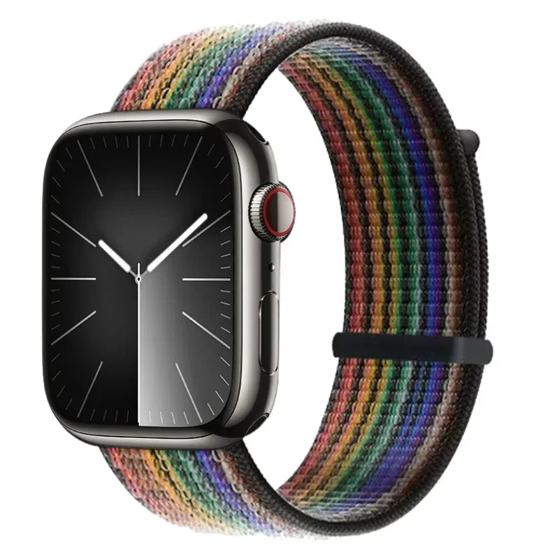Nylon Loop Strap For Apple Watch 11 10 9 8 7 46mm 45mm 42mm 41mm Ultra 3 2 49mm Braided Bracelet iWatch 6 5 4 SE3 44mm 40mm Belt