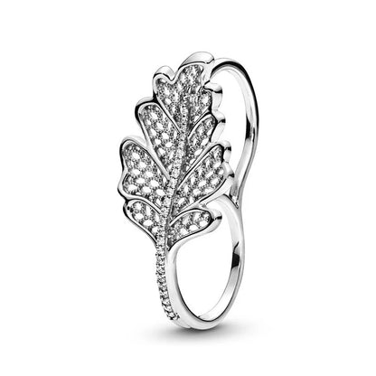 925 Sterling Silver Red Luminous firefly Heart Stone Snowflake Daisy Ring Rings Wedding Fashion Fine Jewelry For Mother Day
