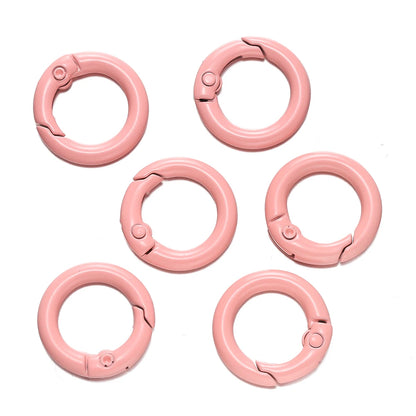 Colorful O-Ring Spring Clasp Clips — Zinc Alloy Carabiner Connectors