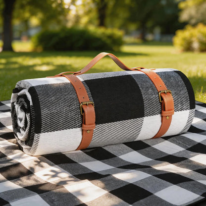New 80"x 80"Picnic Blanket Extra Large Waterproof and Foldable Beach MatOutdoor for 8 Adults Camping Park Beach Grass Indoors