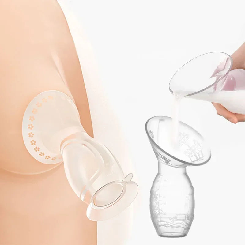 Baby Feeding Manual Breast Pump Partner Breast Collector Automatic Correction Breast Milk Silicone Pumps PP BPA Free