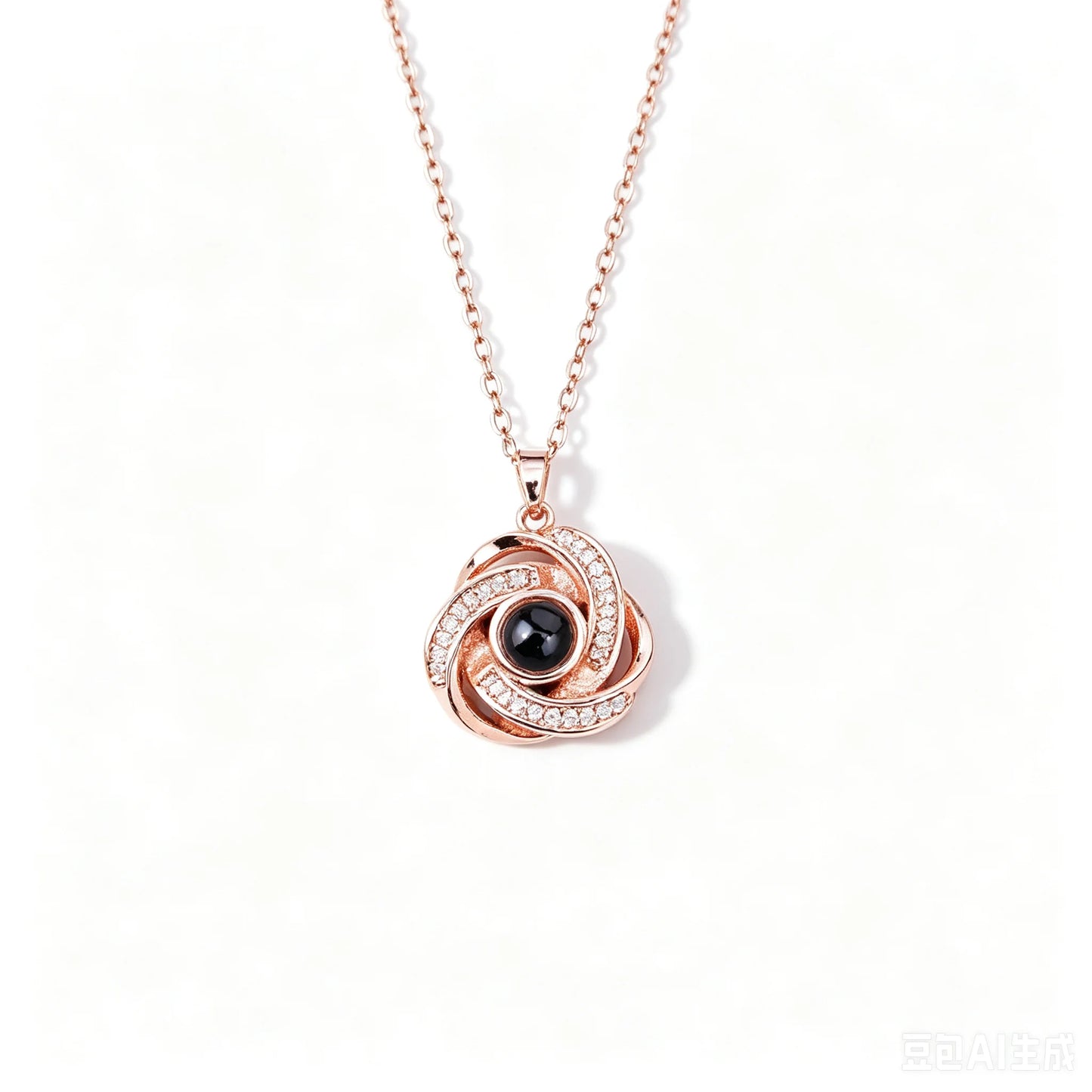 Love Heart Necklace 100 Languages I Love You Projection Pendant Jewelry For Mom Girlfriend Birthday Christmas Romantic Gifts