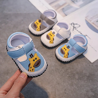 New Baby Shoes Infant Boys Girls Summer Cartoon Sandals Newborn Baby Soft Rubber Anti-Slip First Walkers Kids Casual Crib Shoes