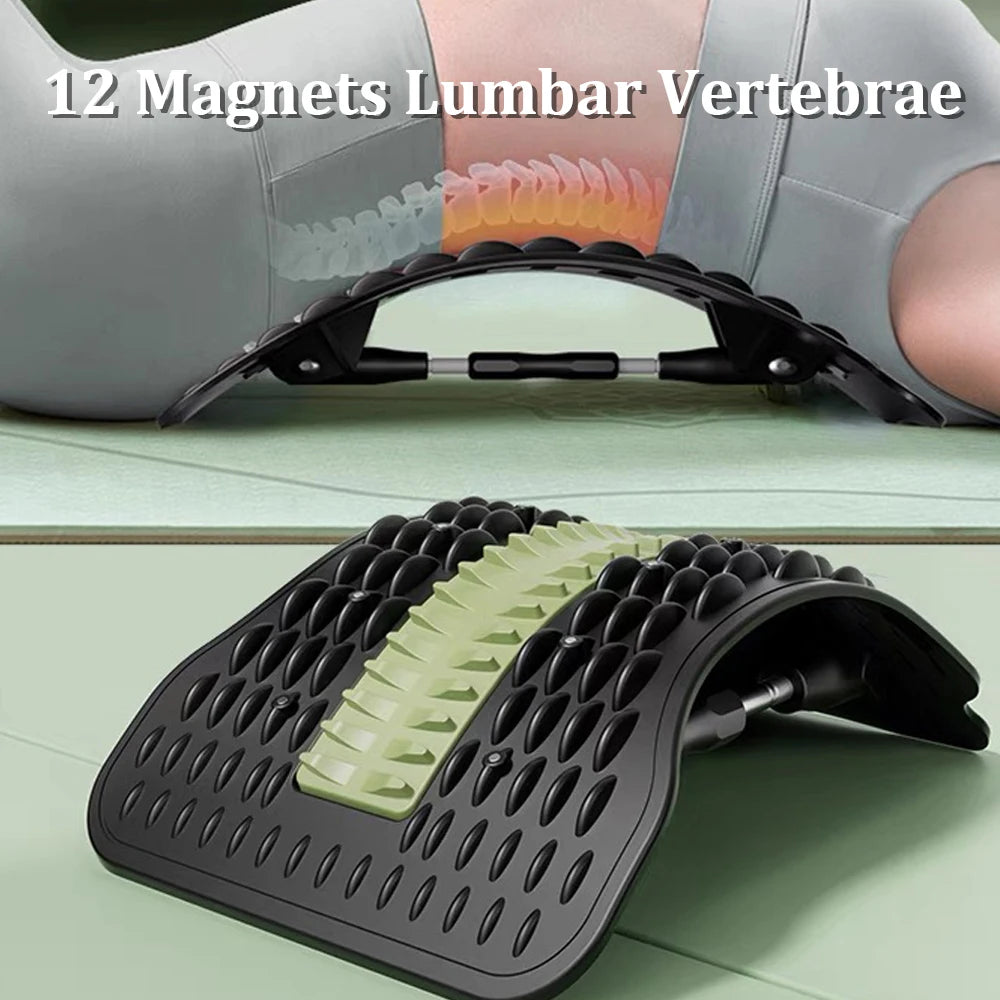 Lumbar Stretcher Device for Lower Back Pain Lower Device for Back Opening Yoga Spine Correction Pillow for Back Chiropractic