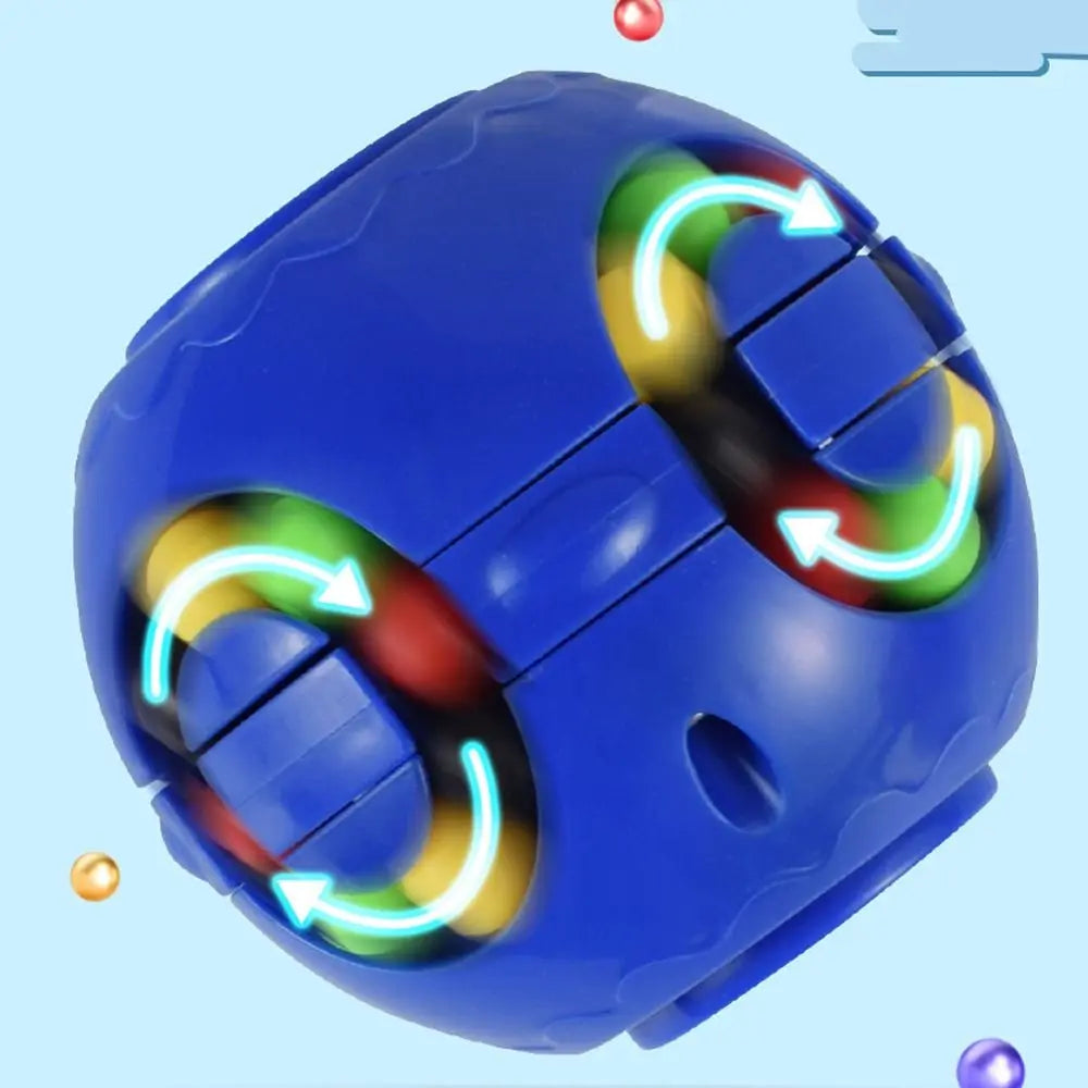 Creative Plastics Magic Bean Cube Spinner Finger Gyro Rotating Ball Finger Spinner Gyro 3D Rotating Ball