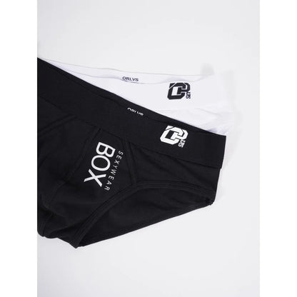 1/2Pcs High Quality Low Waist Sexy Mens Underwear Briefs Letter Print Men's Lingerie Cotton Men's Briefs Bikini Man Underpants