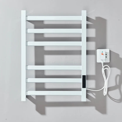 Black/White Electric Towel Rack With Digital Display Touch Temperature&Time Control Smart Heated Towel Rail Towel Warmer