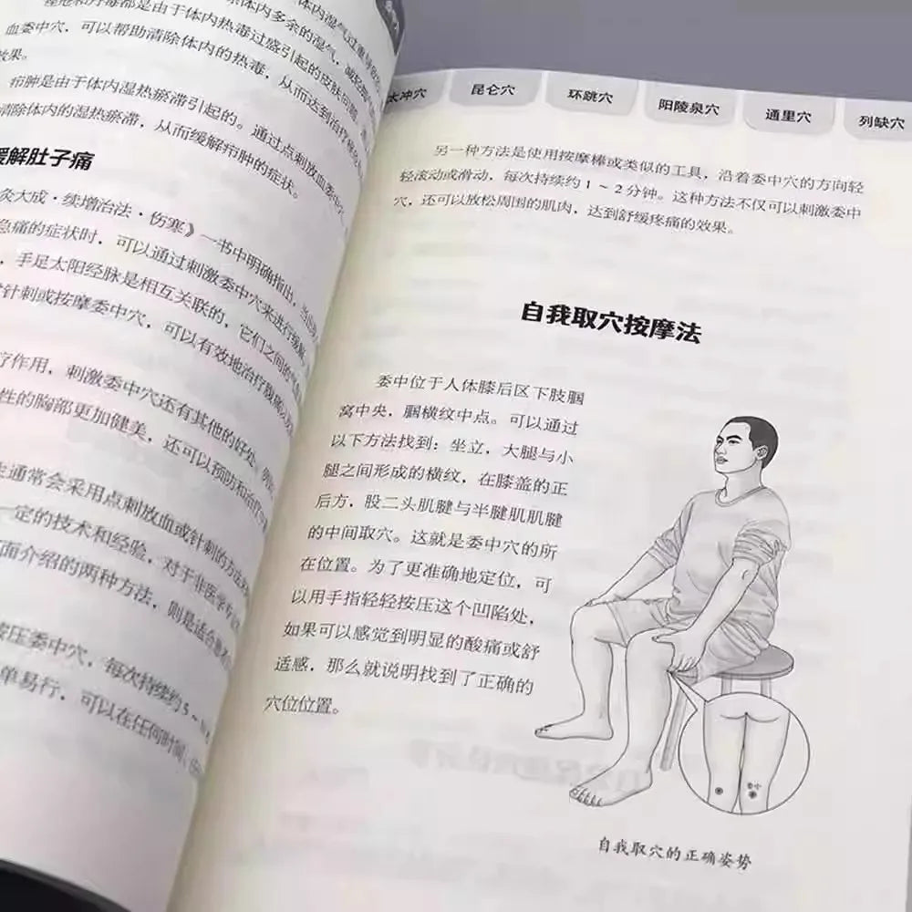 Tianxing Twelve Points Meridian Acupoint Map of The Whole Body of The Human Body