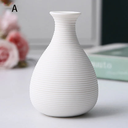 Small ceramic vases, simple home decor, living room decoration, dry flower planters, handicrafts, hydroponic vases