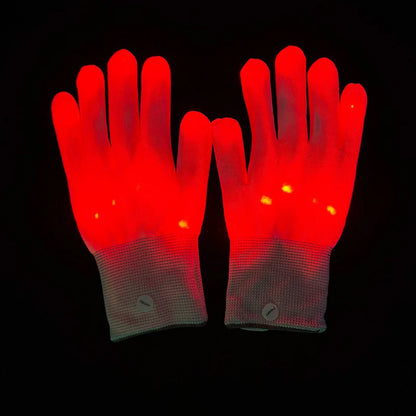 Wireless LED Neon Purge Mask & Fiber Optic Gloves, Scary Glow In Dark Mask for Halloween Carnival Cosplay Bar Birthday Party