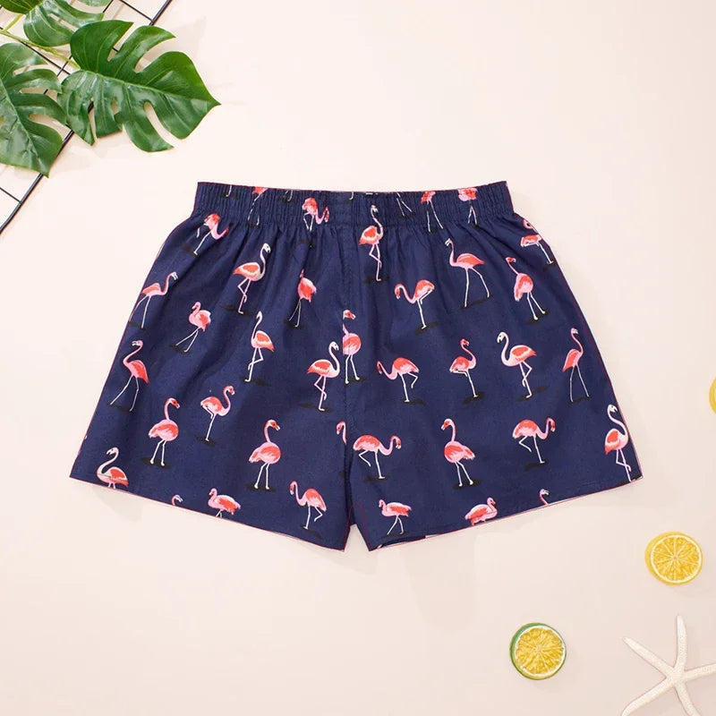CINVIK Women Underwear Aro Pants Cotton Safety Short Pants Cute Bottoms Boxers for Women Pajama Pant Panties Lady Pajama Shorts