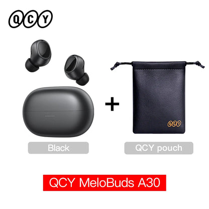 QCY MeloBuds A30 Wireless Earbuds Bluetooth 6.0 LDAC Hi-Res Audio -60dB Hybrid ANC Earphones AI Scene 8 Mics HD Call Headphones