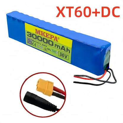 10S3P 36V 30000mAh 100% Brand New Lithium-Ion Rechargeable Battery Suitable for Electric Products Such as Scooters Battery
