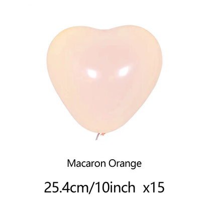 15pcs heart-shaped balloons, Maka color pink/blue/latex balloons Valentine's Day birthday wedding anniversary decoration