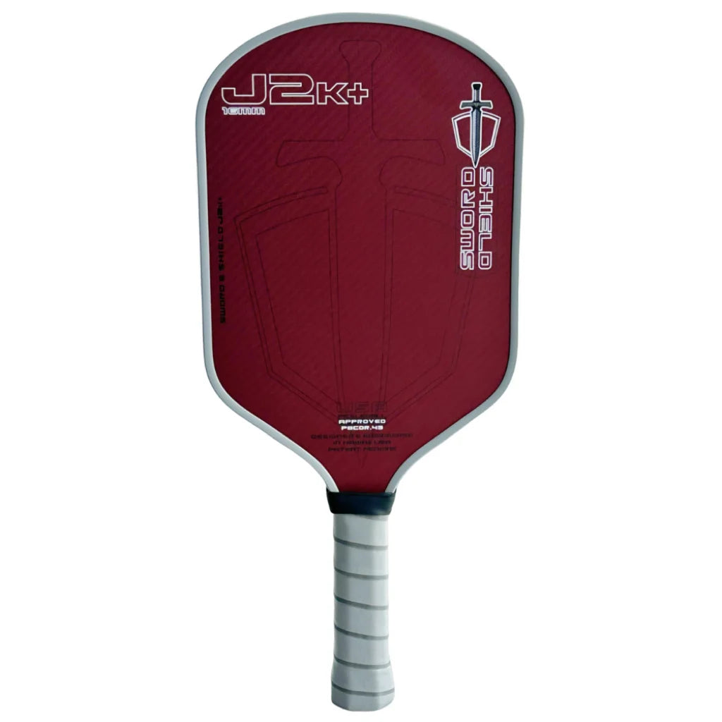 SWORD&SHIELD J2K+ Aramid Fiber Pickleball Paddle, Polymer Honeycomb Core, Large Sweet Spot, Thickness 16MM, Textured Surface