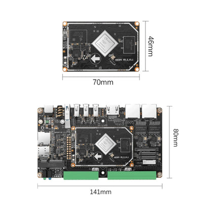 KICKPI K9 Single Board Computer,Allwinner T527 Android Embedded Development Board Linux System IoT Gateway