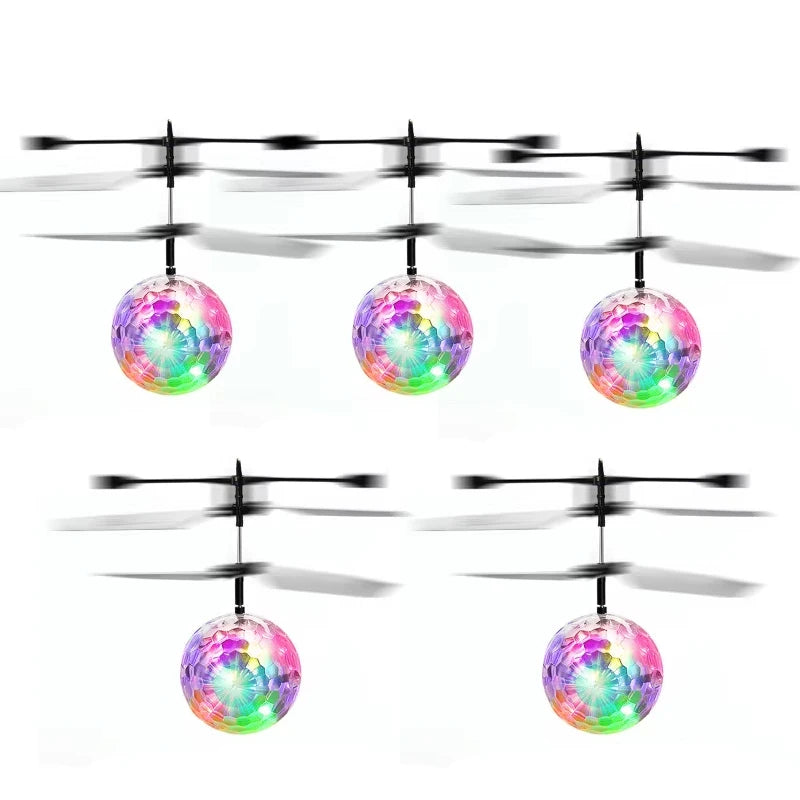 Flying Luminous Ball Toys RC Helicopter Aircraft Plane Flight Balls Led Light Electronic Infrared Induction Toys for Kids Boys