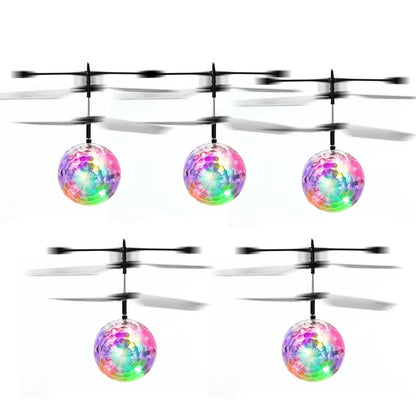 Flying Luminous Ball Toys RC Helicopter Aircraft Plane Flight Balls Led Light Electronic Infrared Induction Toys for Kids Boys