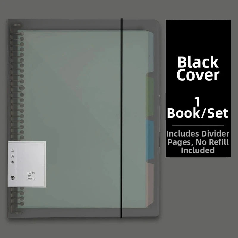 60Sheet Replaceable Refill Loose Leaf Notebook A4 A5 B5 Spiral Binder Paper Index Writing Book Stationery Office School Supplies