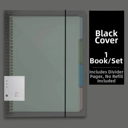 60Sheet Replaceable Refill Loose Leaf Notebook A4 A5 B5 Spiral Binder Paper Index Writing Book Stationery Office School Supplies