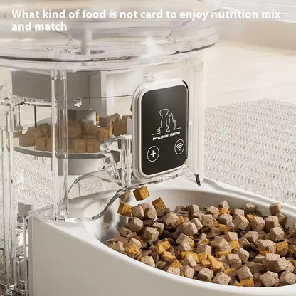 Automatic Dog Cat Feeder Smart Timer Quantitative App Remote Control Visible Food Dispenser For Puppy Kitten Pet Supplies