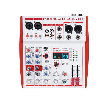 NXG MW Series 4/6CH Audio Mixer, 99 DSP Effects, Bluetooth 5.0, USB Audio Interface, for Live Stream, Karaoke, Recording & Podcast, Factory Direct | Clearance Sale