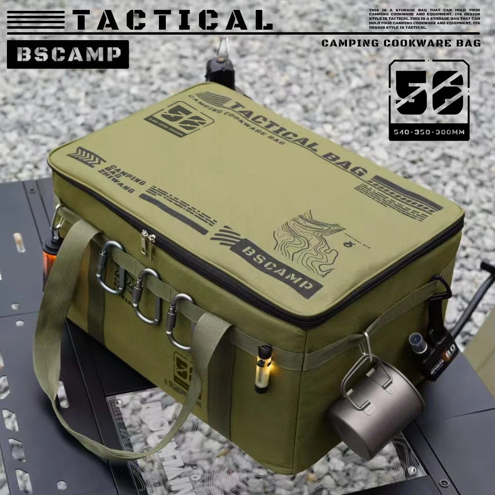 30l/42l/56l Insulated Waterproof Tactical Camping Bag Foldable Outdoor