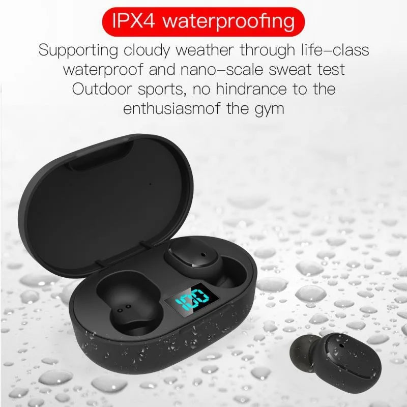TWS Bluetooth Earphone Wireless Headphone Stereo Headset Sport Earbuds Microphone with Charging Box for Smartphone