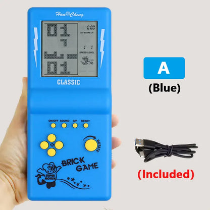 Rechargeable Retro Handheld Game Player Type-C Charge Nostalgic Game Console with Switch for Tetris Machine Boy Puzzle Toys Gift