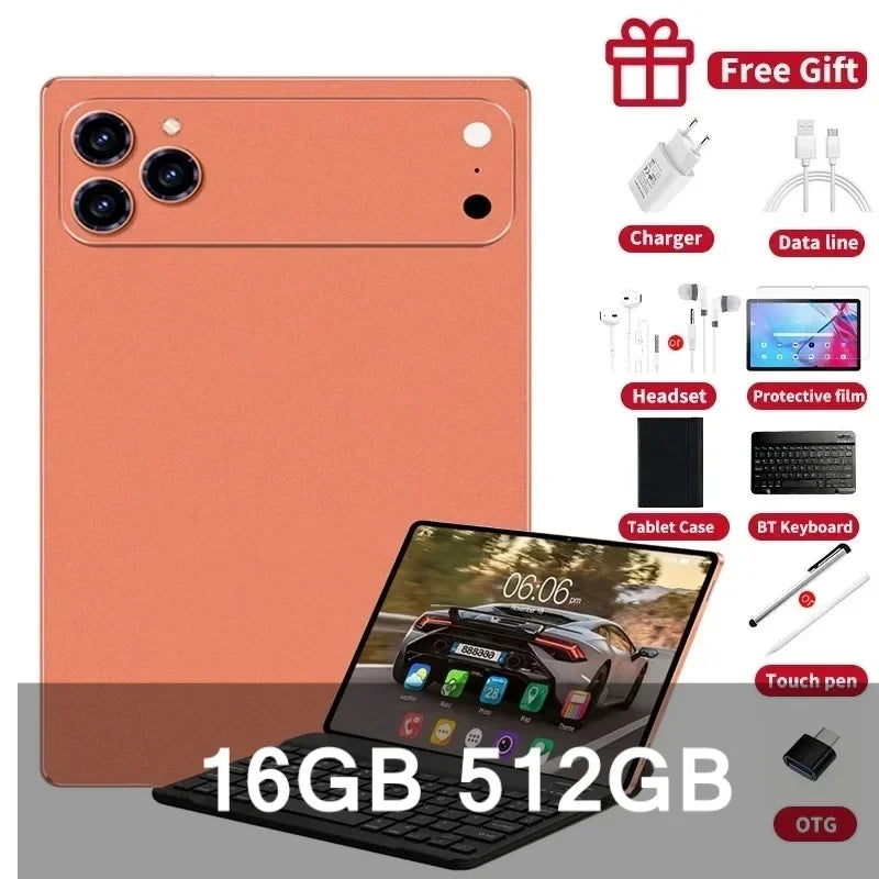 iPad 17 Pro Max SIM 16GB 11.6inch Tablet Dual 1TB MTK G99 5G Dual Card Video Android16 4K HD call WIFI MI Global Version PC AC37