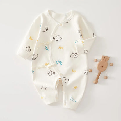 AYNIGIELL High-Quality Newborn Baby Jumpsuit Four Season Cute Children's Jumpsuit 0-6M Cute Baby Girl Male Baby Clothing