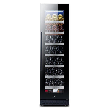 High quality 600mm Outdoor Under Counter Dual Zone Double Wall Electronic I Mini Fridge Wine Cooler