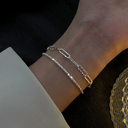 5PCS/Set Rhinestone Butterfly Bracelet Set for Women Korean Fashion Designer Adjustable Bead Bracelet Luxury Original Jewelry