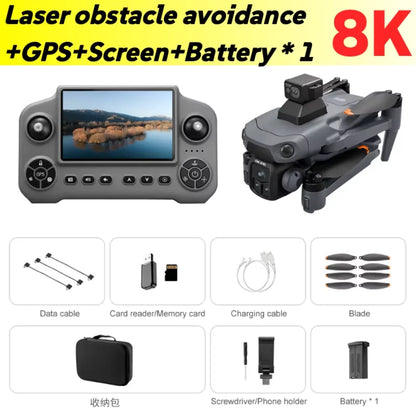 Original V918 Max GPS Drone 4K 8K Professional HD Camera Photography Brushless Foldable Quadcopter Laser Obstacle Avoidance Dron