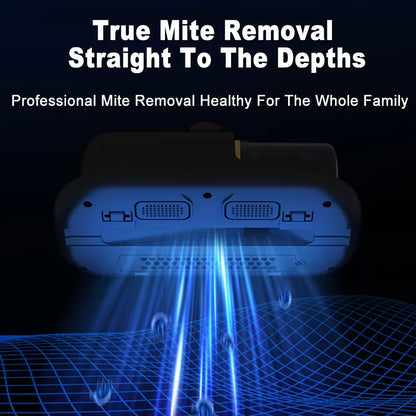 Household Wireless Charging Handheld UV Mite Remover with Dust Box Deep Cleaning for Sofa Mattress Anti-Mite Disinfection Tool