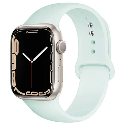 Silicone Band For Apple Watch straps 49mm 40mm 44 mm 45mm 46mm 42mm 41mm 38mm sports bracelet iWatch series 10 9 8 3 SE ultra 2