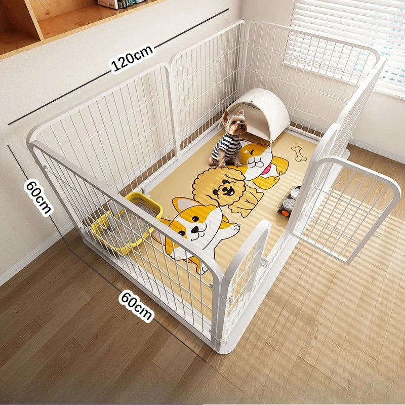 DIY Teddy Pet Fence Indoor Free Combination Small Medium Cage Dog Enclosure Indoor Isolation Door Pet Playpen Portable Supplies