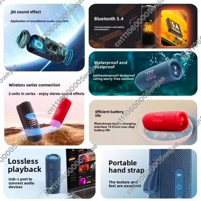 JBL Flip 7 Portable Bluetooth Speaker IP68 Waterproof Dustproof Outdoor Mini Wireless Speaker Deep Bass 14H Playtime