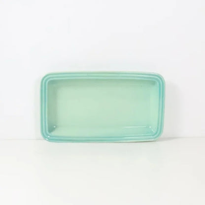 Le Creuset Rectangular Ceramic Plate Dim Sum Dessert Antipasto Dish Japanese Style Handmade Gradient Color Chinese Cuisine