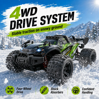 ZNLYRION RC Off-Road Car 1:18 Scale 118Pro 4-Wheel Drive 45km/h Terrain Racing Buggy Metal Bottom Plate Independent Suspension RC Toy For Adults Kids