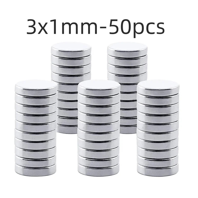 Strong Round Magnets for Fridge, DIY, Projects, Science, Office 3x1 3x2 5x1 5x2 8x1 8x2