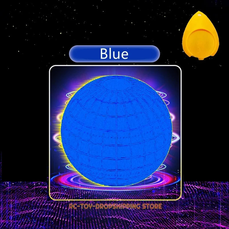 Automatic LED Color Flying Ball Boomerang Anti-Gravity Suspension Tech Magic Ball Gyroscopic Toy for Kids Black
