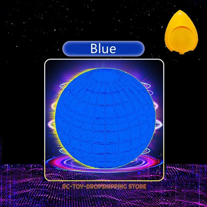 Automatic LED Color Flying Ball Boomerang Anti-Gravity Suspension Tech Magic Ball Gyroscopic Toy for Kids Black