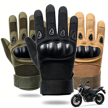 Tactical Hard-Shell Gloves | Full-Finger Outdoor Shooting & Riding Gloves | Men's Protective Gear