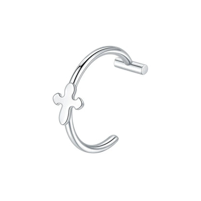 1PC Stainless Steel Fake Nose Ring Hoop Septum Rings Non-Pierced C Clip Lip Ring Earring Fake Nose Piercings Women Body Jewelry