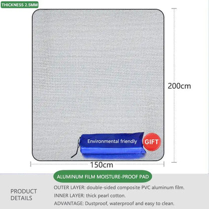 Outdoor Camping Foam Foil Mat Portable Moisture-proof Pad Picnic Beach Mat Aluminum Insulation Sleeping Pad Camping Supplies